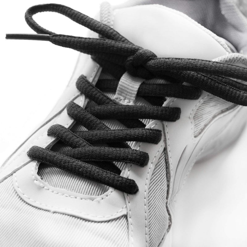 Lace Kings Oval Shoelaces (Black - 54in) - Image 3